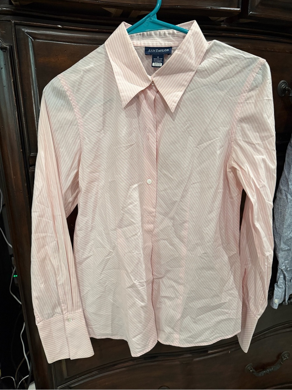 Ann Taylor Pink Pinstripe Men's Dress Shirt